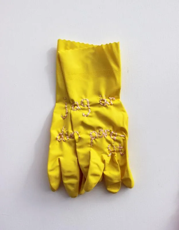 broderade diskhandskar