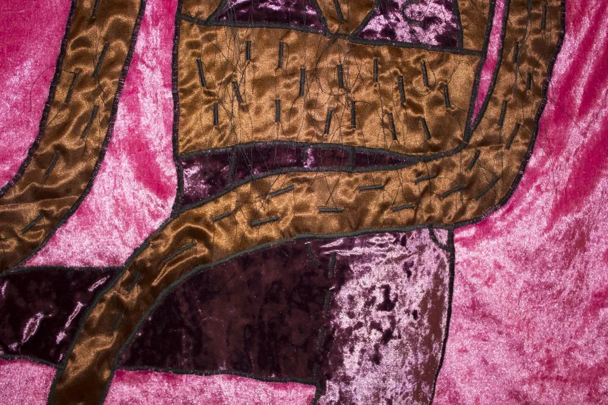 maskinbroderi hund som röker