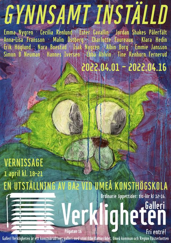 affisch poster verkligheten umeå gynnsamt inställd gynnsamtinställd